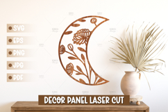 15 Moon Wall Art SVG - Moon Laser cut, Baby Room Home Decor Product Image 7