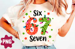 Christmas Six Seven Png, Funny 6 7 Png, Product Image 2