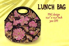 Flowers Lunch bag | Summer designs Lunch bag sublimation Product Image 1