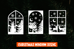 3 Christmas Window decal SVG, Christmas Window Display SVG Product Image 1