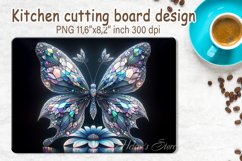 3d Crystal butterfly cutting board sublimation | Glass board Product Image 1