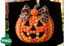 Crochet Pumpkin Png, Faux Yarn Fall Png Product Image 2