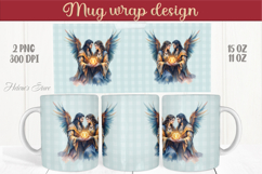 Valentines day mug wrap sublimation design 11oz 15oz Product Image 1