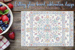 Pastel folk floral tiles kitchen sublimation designs BUNDLE Product Image 19