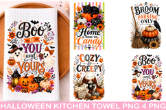 Halloween Kitchen Towel PNG, Funny Halloween PNG, Product Image 1