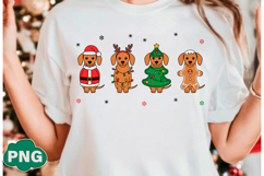 Christmas Dachshund PNG Dog Lover PNG Product Image 4