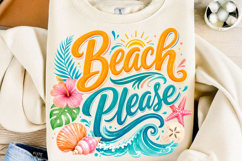 Beach Please Tropical Summer PNG Product Image 1