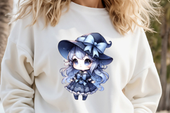 Cute Halloween Witch clip art png | Funny girl shirt designs Product Image 3