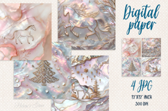 Christmas magic digital papers BUNDLE|Pink Scrap booking jpg Product Image 14