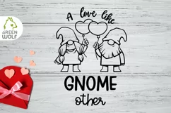 Couple gnomes svg Valentine gnome svg Gnome couple svg file Product Image 2