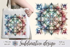 Christmas snowflakes clipart|Cute Winter flower shirt design Product Image 3