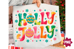 Preppy Holly Jolly Christmas PNG Product Image 2