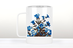 Wildflowers clipart | Vintage Blue Campanula flower graphics Product Image 3