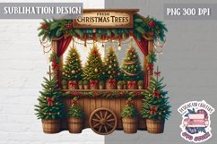 Christmas Farm Fresh Sublimation PNG Cozy Winter Clipart Product Image 1