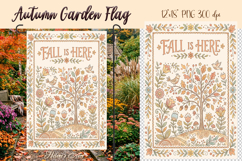 Fall is here Garden Flag Sublimation|Autummn garden design Product Image 1
