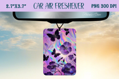 Iridescent butterfly Air Freshener Car sublimating png Product Image 1