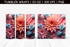 Magic Flower Sublimation Tumbler Wrap Product Image 1