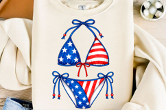 Patriotic American Flag Bikini PNG Product Image 1