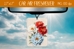 3d Floral Air Freshener Car| Car air freshin sublimating png Product Image 1
