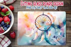 inspirational quote kitchen glass cutting board sublimation Product Image 2