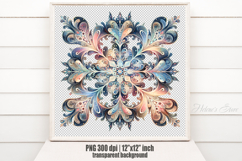 Christmas snowflakes clipart|Cute Winter flower shirt design Product Image 2