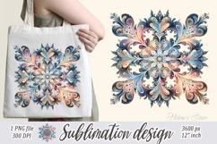 Christmas snowflakes clipart|Cute Winter flower shirt design Product Image 3