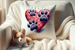 Dog mom heart Valentines day Sublimation clipart sketch png Product Image 4
