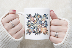 Christmas snowflakes clipart|Cute Winter flower shirt design Product Image 4