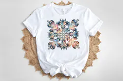 Christmas snowflakes clipart|Cute Winter flower shirt design Product Image 1