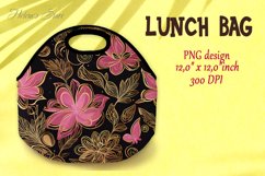 Flowers Lunch bag | Summer designs Lunch bag sublimation Product Image 1