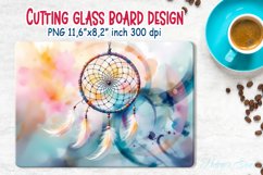 inspirational quote kitchen glass cutting board sublimation Product Image 1