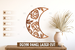 15 Moon Wall Art SVG - Moon Laser cut, Baby Room Home Decor Product Image 8
