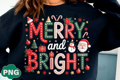 Merry and Bright Png Yarn Christmas Png Product Image 3