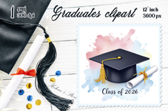 Graduate sublimation design|Graduating vintage postage stamp Product Image 1