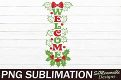 Christmas Vertical Porch SVG cut file, Porch SVG design Product Image 1