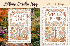 Fall is here Garden Flag Sublimation| Autummn garden design Product Image 1