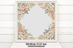 Vintage frame scrapbooking templates for card making png Product Image 2