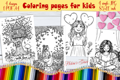 Happy Mother's Day Coloring Book Pages jpeg | Gift for mom Product Image 1