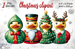 Christmas cute duck clipart png|Funny t shirt design Product Image 1