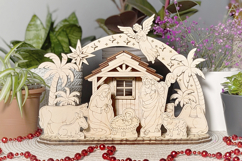 Nativity Scene Schwibbogen Laser Cut File, Christmas Arch Product Image 2