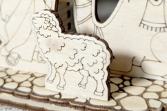 Nativity Scene Schwibbogen Laser Cut File, Christmas Arch Product Image 15