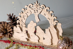 Christmas Nativity Scene Laser Cut File, SVG plan Product Image 6