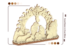 Christmas Nativity Scene Laser Cut File, SVG plan Product Image 13