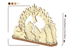Christmas Nativity Scene Laser Cut File, SVG plan Product Image 15