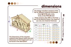 Christmas Laser Cut File - SVG Nativity Scene Product Image 19