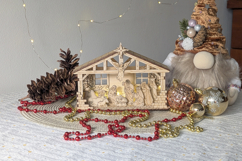 Christmas Laser Cut File - SVG Nativity Scene Product Image 9