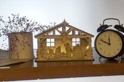 Christmas Laser Cut File - SVG Nativity Scene Product Image 14