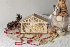 Christmas Laser Cut File - SVG Nativity Scene Product Image 15