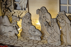 Christmas Laser Cut File - SVG Nativity Scene Product Image 8