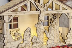 Christmas Laser Cut File - SVG Nativity Scene Product Image 10